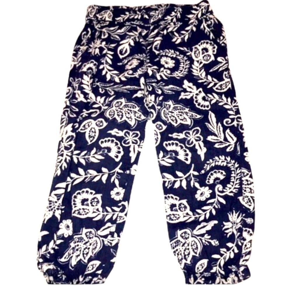 Baby Gap toddler size 2 years Blue floral Lightweight Pants